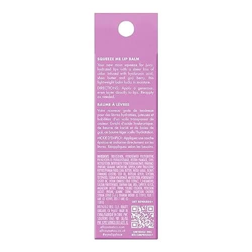 e.l.f. Squeeze Me Lip Balm, Grape 6ml (0.21 Fl Oz) | Hydrating & Nourishing with Hyaluronic Acid thumbnail 8