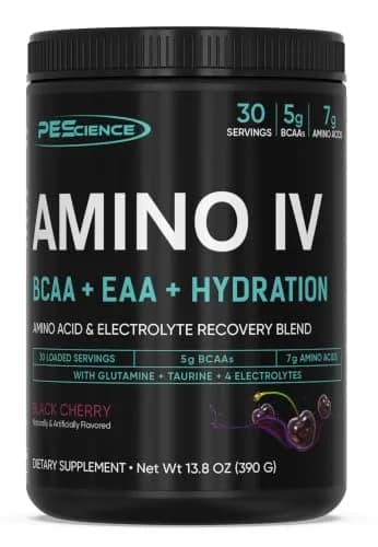 PEScience Amino IV BCAA & EAA Powder 13.8oz | High Leucine, Sugar-Free Hydration thumbnail 1