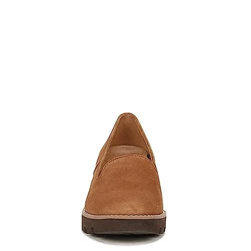 Vionic Willa Wedge Loafer Shoes Brown Suede 6 M (2.27 kg) | APMA Accepted Arch Support thumbnail 2