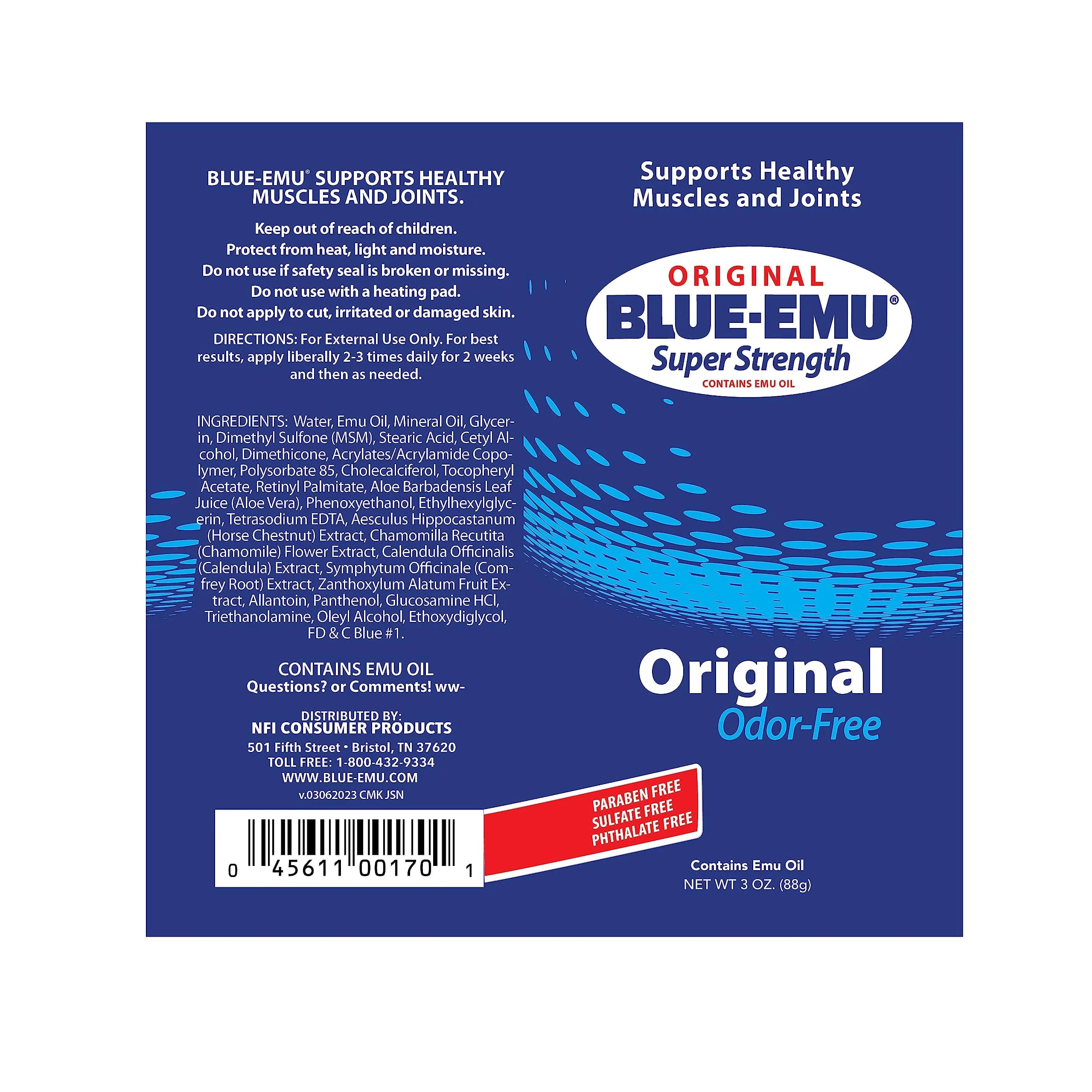BLUE-EMU Original Super Strength Cream 88.7ml (3 Oz) | Soothing Muscle & Joint Support - view 6