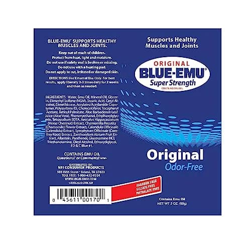 BLUE-EMU Original Super Strength Cream 88.7ml (3 Oz) | Soothing Muscle & Joint Support thumbnail 6