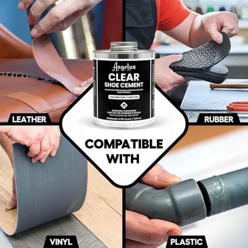 Angelus Clear Shoe Cement 946ml (32 fl oz) | Industrial Strength Sole Adhesive for Sneakers, Boots, & More thumbnail 4