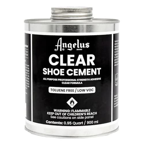 Angelus Clear Shoe Cement 946ml (32 fl oz) | Industrial Strength Sole Adhesive for Sneakers, Boots, & More thumbnail 1