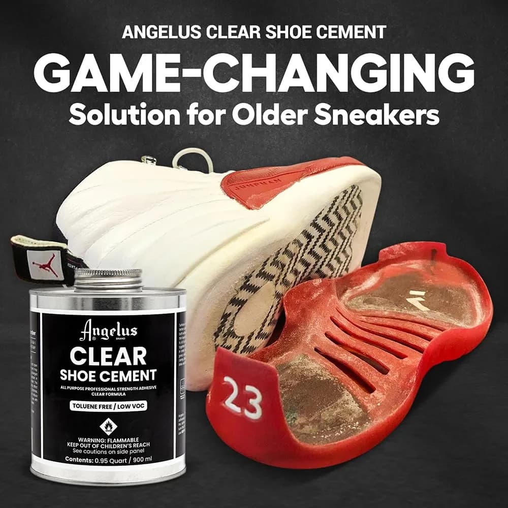 Angelus Clear Shoe Cement 946ml (32 fl oz) | Industrial Strength Sole Adhesive for Sneakers, Boots, & More - view 3
