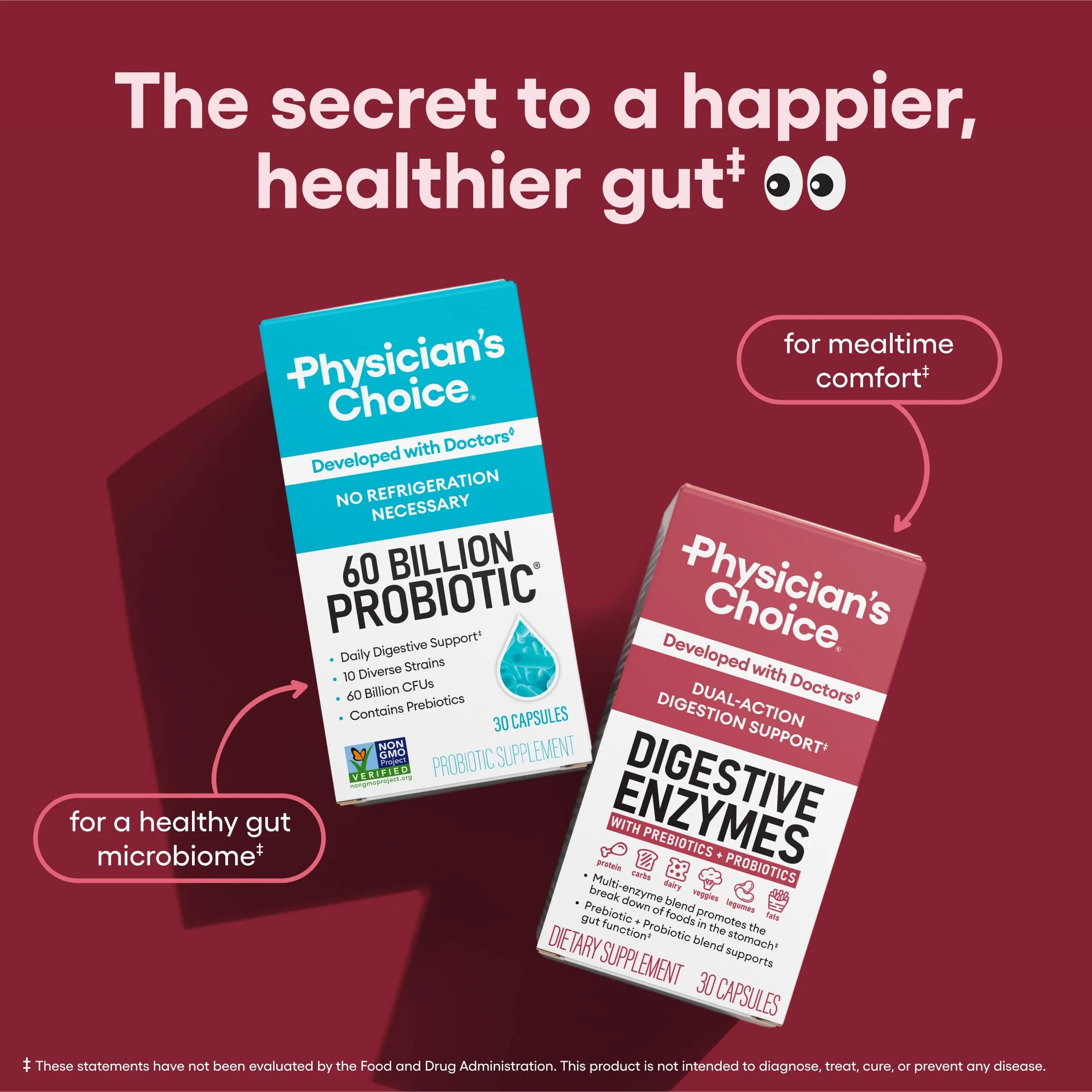 Physician's CHOICE Digestive Enzymes 180 Count (85g) | Supports Gut Health & Reduces Bloating - view 5