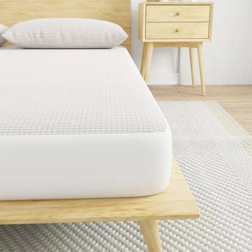 Bed Bug Blocker All-in One Copper Infused Fitted Mattress Protector | Water Resistant Twin, White thumbnail 1
