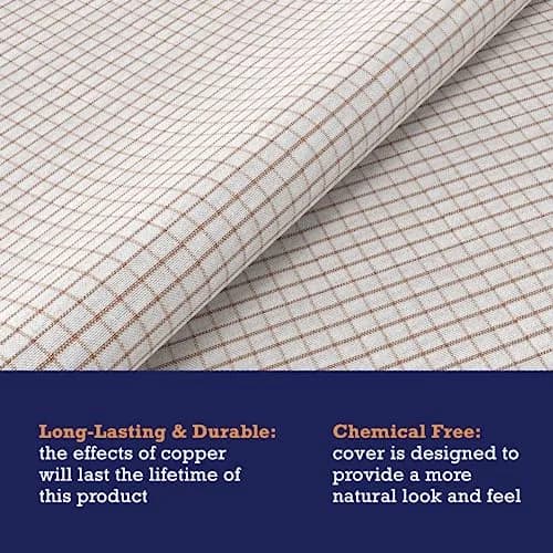 Bed Bug Blocker All-in One Copper Infused Fitted Mattress Protector | Water Resistant Twin, White thumbnail 4