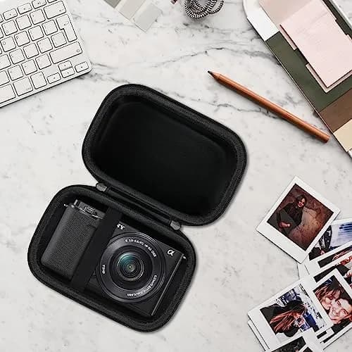 Canboc Carrying Case for Sony ZV-E10 Mirrorless Camera with 16-50mm Lens | Black Hard EVA Shell thumbnail 6