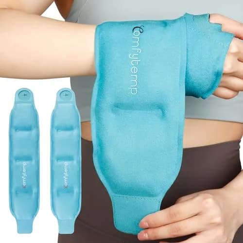 Comfytemp Wrist Ice Pack Wrap Carpal Tunnel Relief 2 Pack | Targeted Cold & Hot Therapy for Hand & Wrist Pain thumbnail 1
