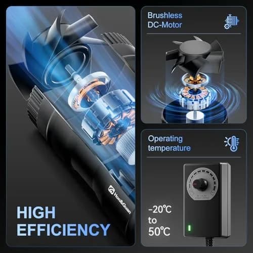 Hon&Guan 4 Inch Inline Booster Duct Fan with Speed Controller - 130 CFM | 100mm (4") Duct Size thumbnail 2