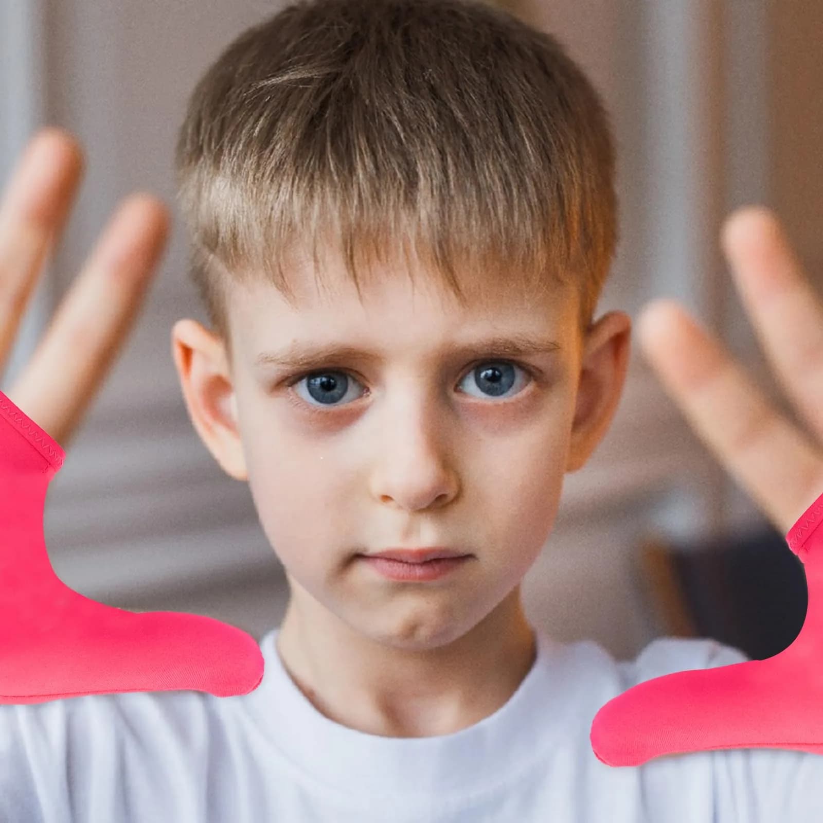 Yxmeiguo Thumb Guard Kids Anti-Sucking Glove 2 Pairs Pink | Stops Finger Biting - view 5