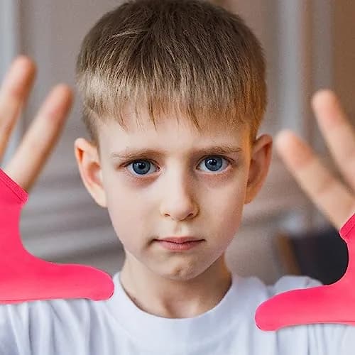 Yxmeiguo Thumb Guard Kids Anti-Sucking Glove 2 Pairs Pink | Stops Finger Biting thumbnail 5