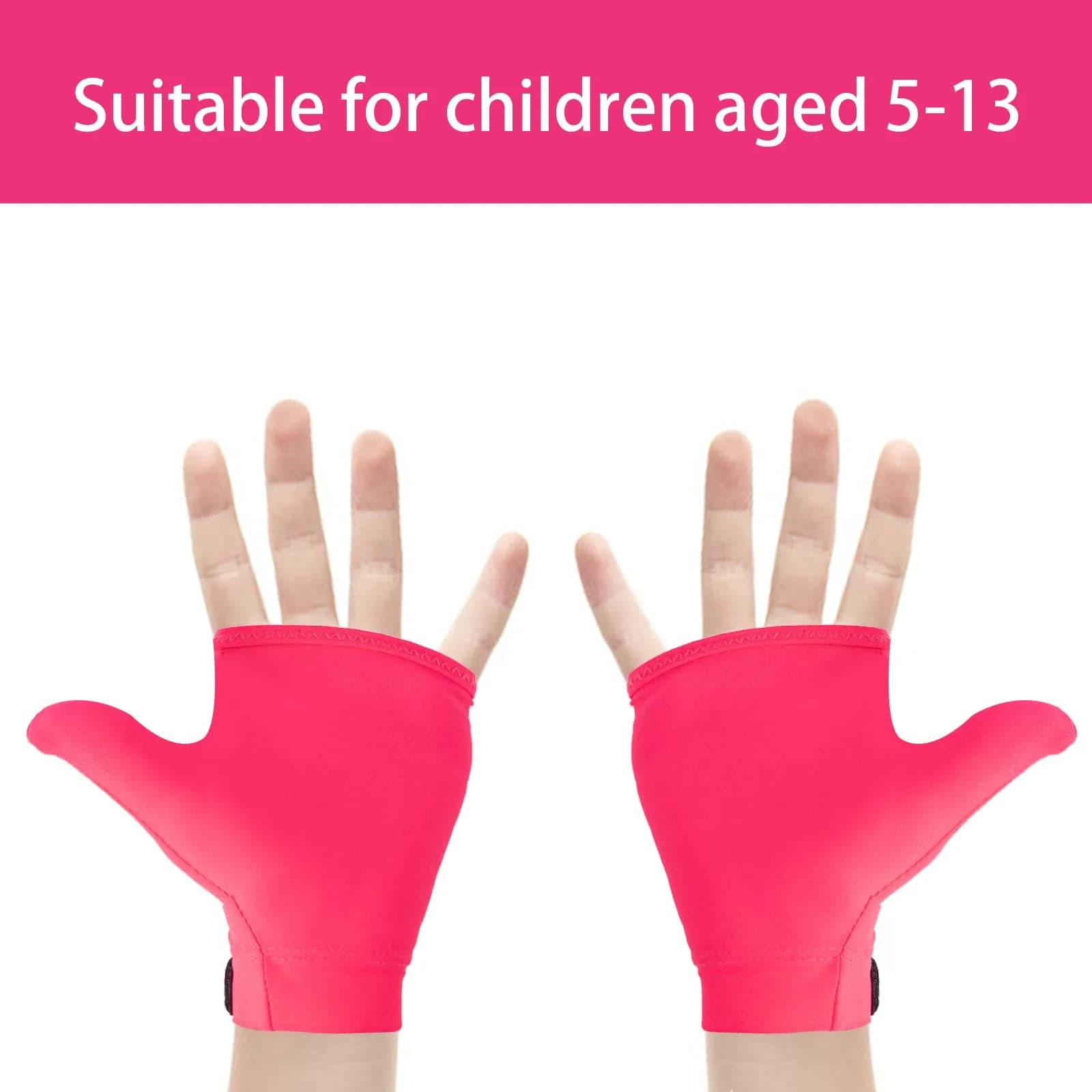 Yxmeiguo Thumb Guard Kids Anti-Sucking Glove 2 Pairs Pink | Stops Finger Biting - view 2