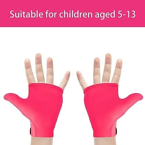 Yxmeiguo Thumb Guard Kids Anti-Sucking Glove 2 Pairs Pink | Stops Finger Biting thumbnail 2