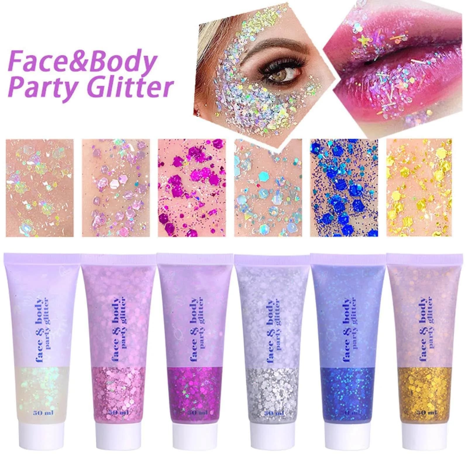 MEICOLY Black Face Glitter Gel 25.5g (0.9 Oz) | Holographic Mermaid Sequins for Festivals & Cosplay - view 9