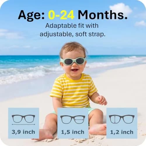 Mausito Baby Sunglasses (0-24 months) | Flexible UV400 Protection for Infants thumbnail 5