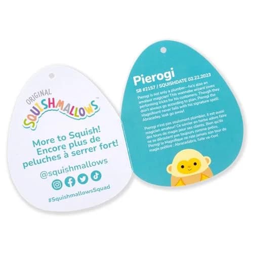 Squishmallows Original 8-Inch Pierogi Banana Monkey | Official Plush Toy for Kids & Collectors thumbnail 3