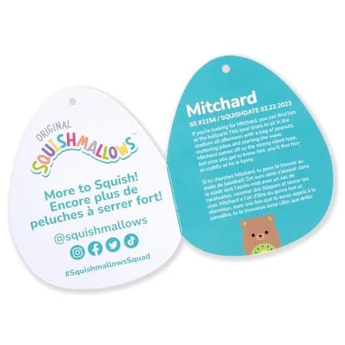 Squishmallows Original 5-Inch Mitchard Kiwi Bear Plush | Official Jazwares Toy thumbnail 3