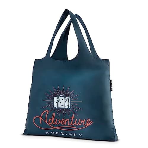 Samsonite Foldable Shopper’s Tote, Adventure Begins, 23 kg (50 lb) Capacity | Lightweight & Compact Travel Bag thumbnail 1