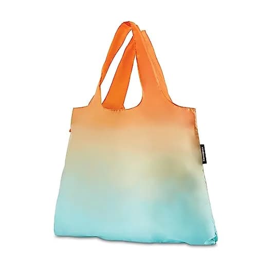 Samsonite Foldable Shopper’s Tote, Blue/Orange Ombre, 22.7 kg (50 lb) Capacity | Lightweight & Compact Travel Bag thumbnail 1