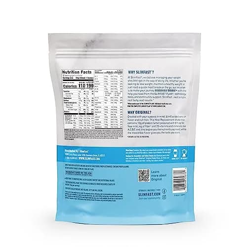 SlimFast Meal Replacement Powder French Vanilla | 52 Servings | 10g Protein, Gluten-Free, On-the-Go thumbnail 7