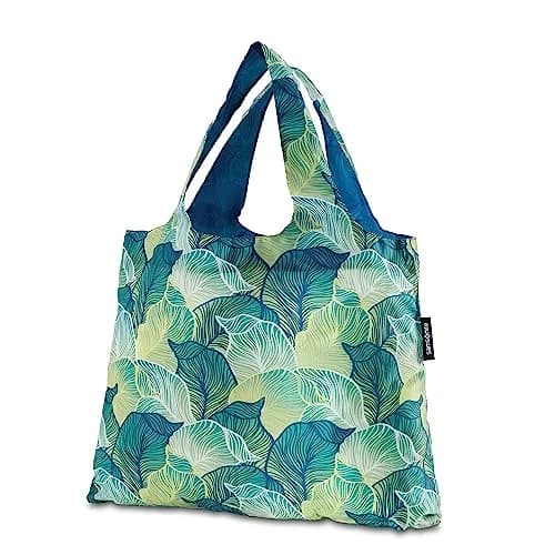 Samsonite Foldable Shopper’s Tote, Leaf Print, 23kg (50 lb) Capacity | Lightweight & Compact Travel Bag thumbnail 1
