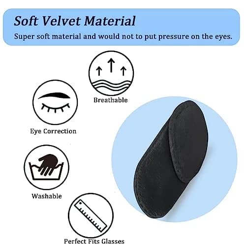 THSIREE Black 4pcs Medical Eye Patches for Glasses | Amblyopia & Lazy Eye Treatment thumbnail 5