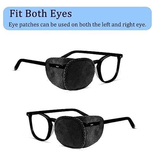 THSIREE Black 4pcs Medical Eye Patches for Glasses | Amblyopia & Lazy Eye Treatment thumbnail 6