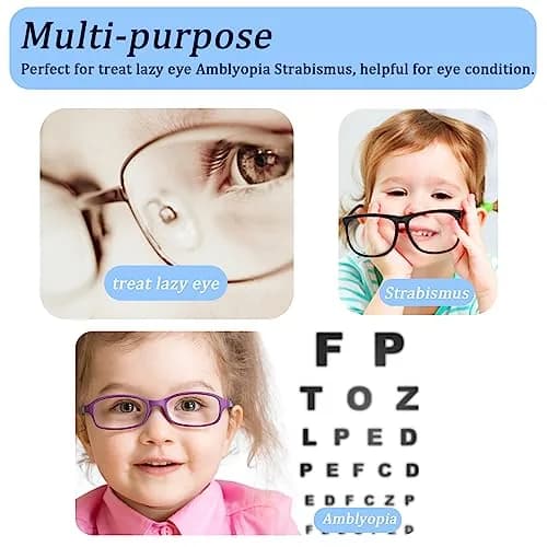 THSIREE Black 4pcs Medical Eye Patches for Glasses | Amblyopia & Lazy Eye Treatment thumbnail 3