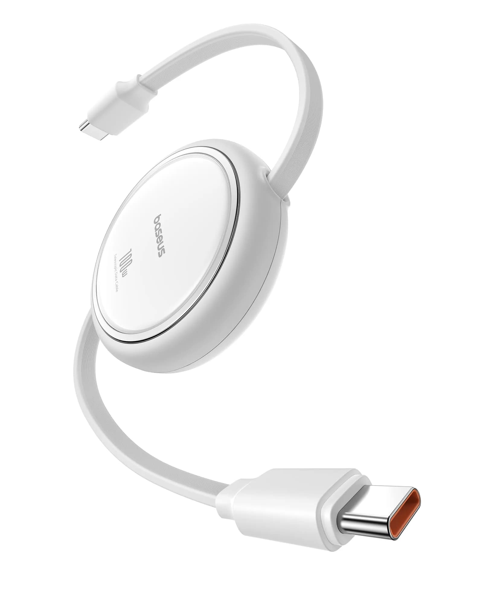 Baseus Retractable USB C to USB C Cable 1m (3.3ft) | 100W Fast Charging & Data Transfer - main product image