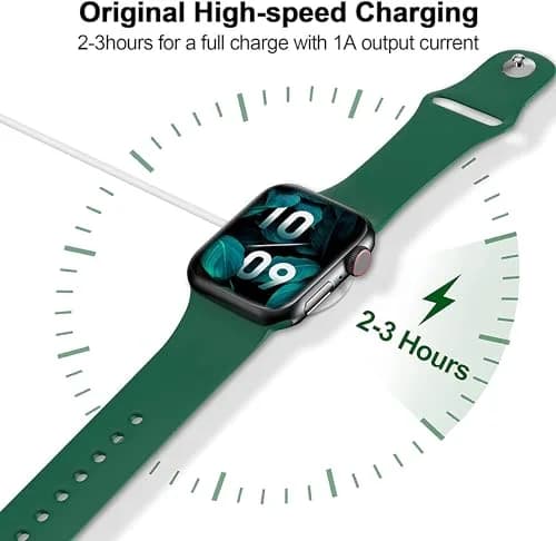 xiwxi Magnetic USB C Fast Charging Cable for Apple Watch 1m (3.3ft) | ETL/UL Certified Safe Charging thumbnail 3