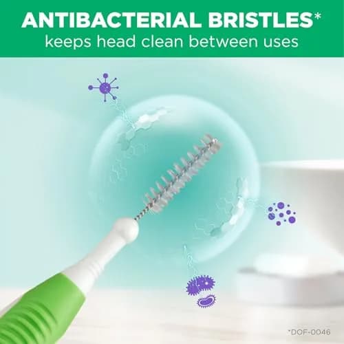 GUM Proxabrush Go-Betweens Tight Interdental Brushes 40 Count (4 Packs) | Clinically Designed for Tight Spaces thumbnail 4