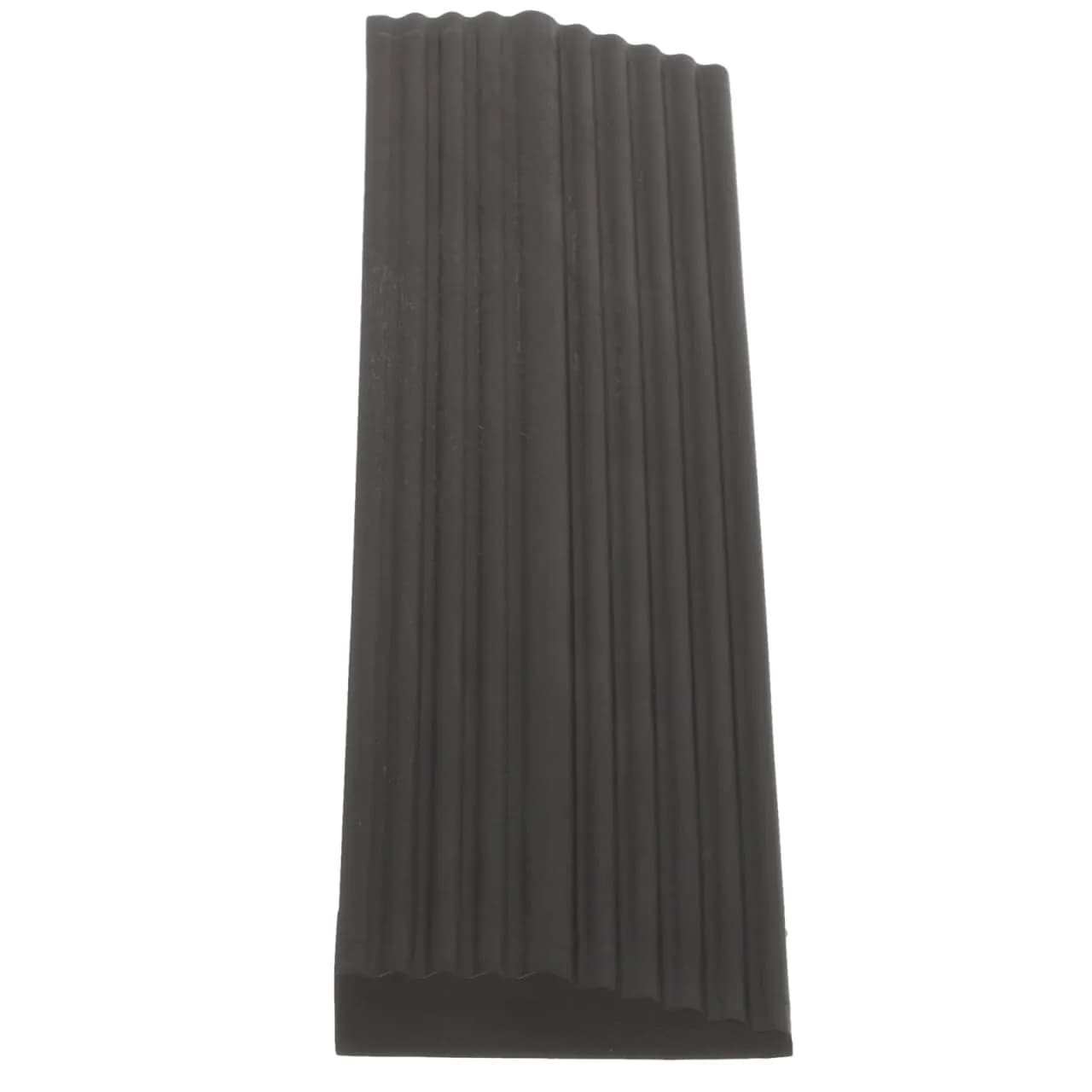 FUNOMOCYA Rubber Ramp Mat for Sweeping Robot 17.10X5.10X1.30cm | Portable Indoor Threshold Ramp — Black