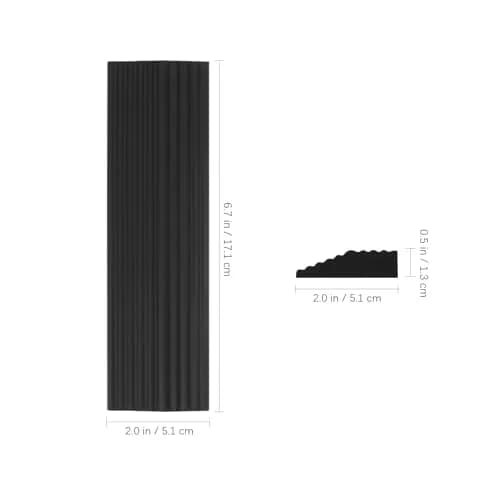 FUNOMOCYA Rubber Ramp Mat for Sweeping Robot 17.10X5.10X1.30cm | Portable Indoor Threshold Ramp thumbnail 5