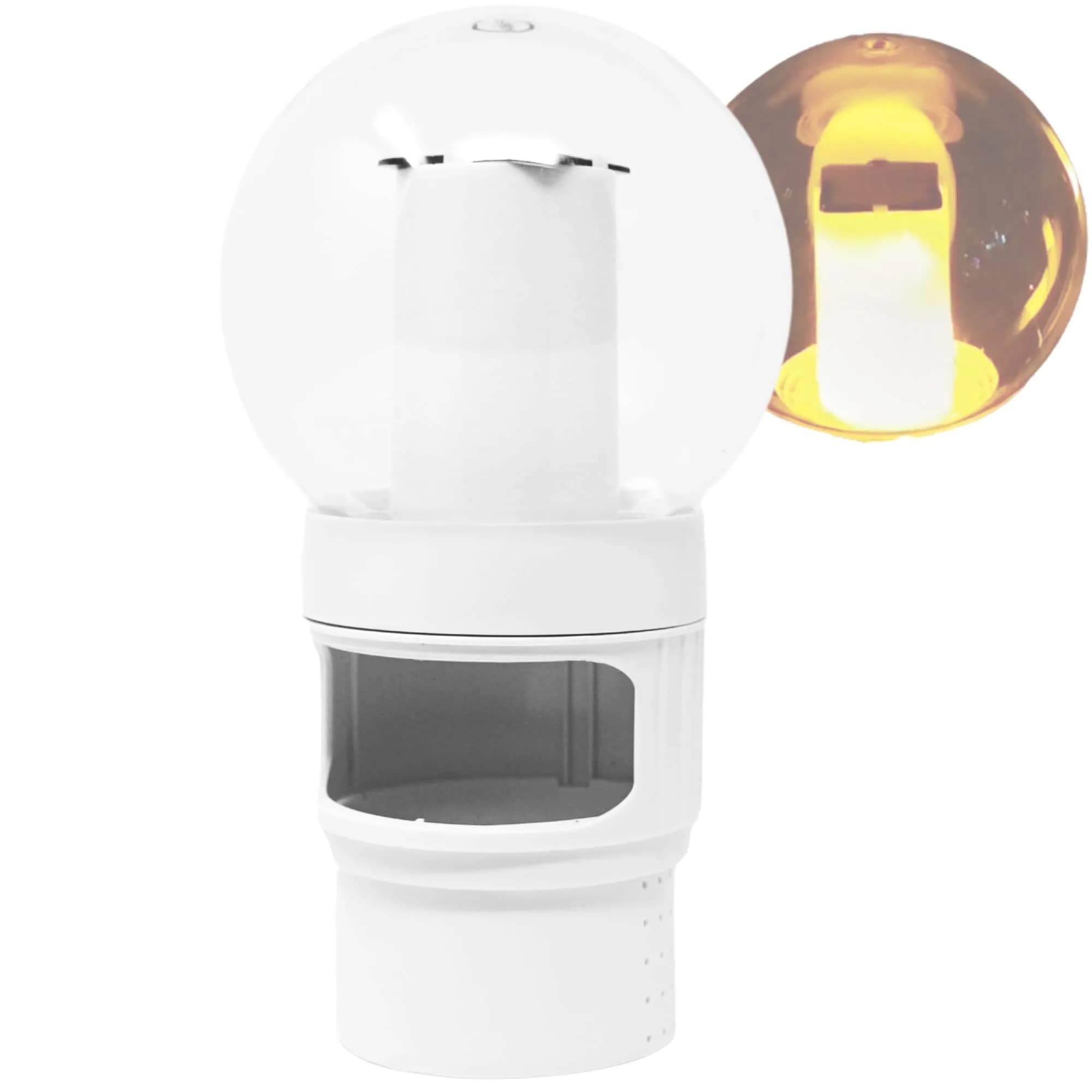 Swimline Floating Pool Chlorine Tablet Dispenser | Solar Light-Up Torch | 3-Inch