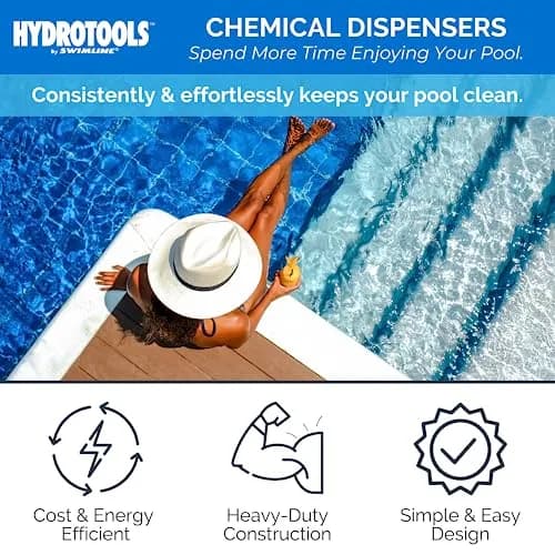 Swimline Floating Pool Chlorine Tablet Dispenser | Solar Light-Up Torch | 3-Inch thumbnail 2