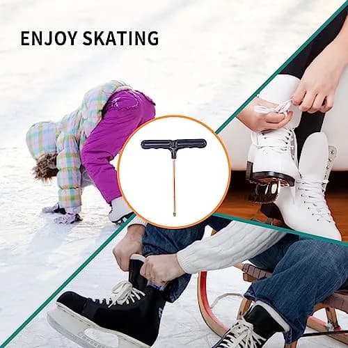 UOMIO Shoe Lace Tightener Stainless Steel | Portable Ice Skate & Hockey Lace Tool thumbnail 6