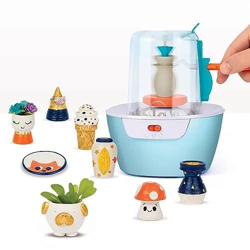 Make It Real Mini Pottery Studio - 26-Piece DIY Kit with Air Dry Clay | Beginner to Master Levels thumbnail 4