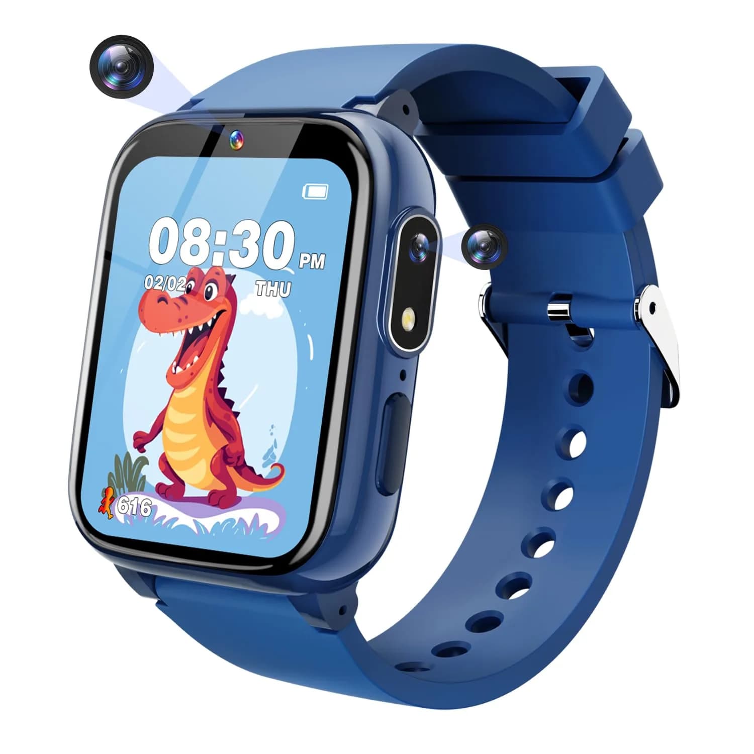 Sueseip Kids Watch for Boys, Touchscreen Dual Cameras, 1.69" HD Display, Educational & Entertainment Features