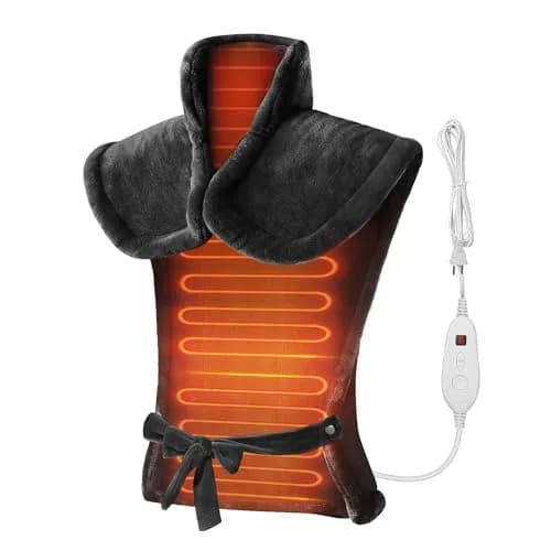Snailax Heating Pad for Neck & Shoulders and Back, 82.3 cm x 59.7 cm (24" x 33") | Fast Heating with 6 Settings & Auto Shut-Off thumbnail 1