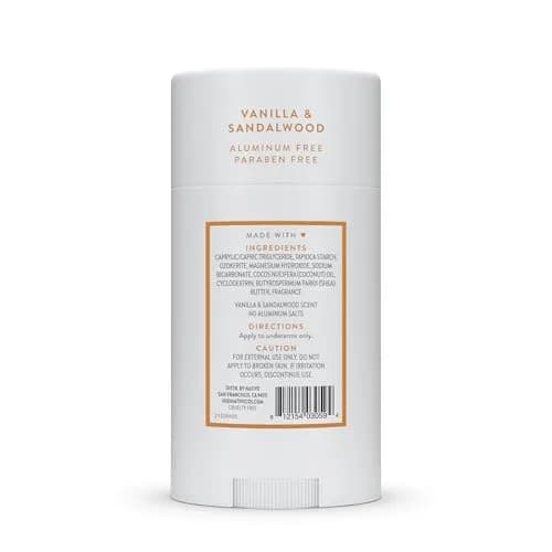 Native Vanilla & Sandalwood Natural Deodorant Stick 77g (2.65oz) | 72-Hour Odor Control thumbnail 9