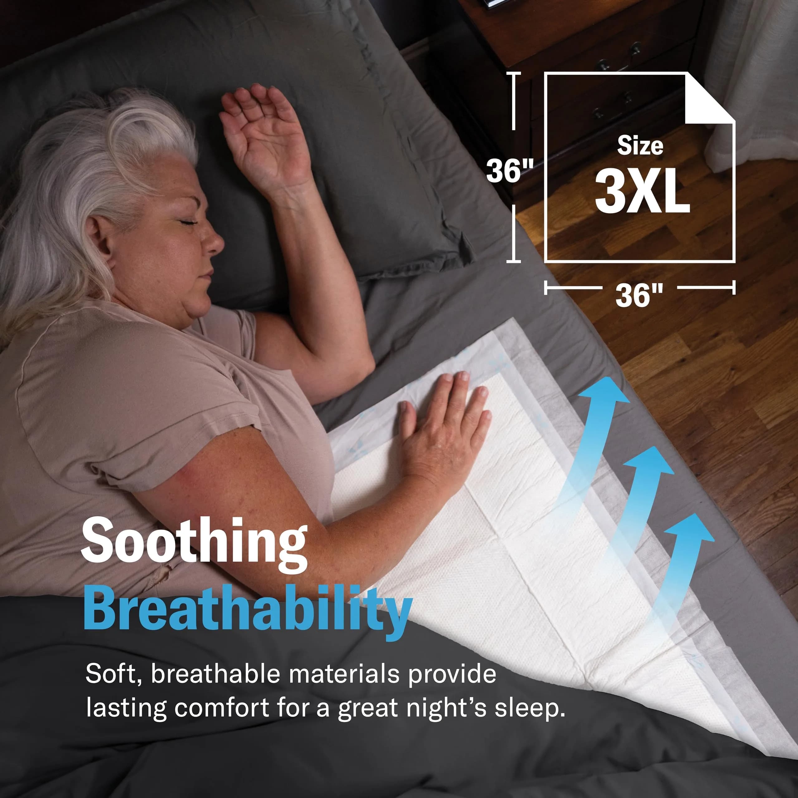 Chucks® MAX Hospital Bed Pads 36 x 36 Inch | Breathable Incontinence Underpads for Adults - 20 Count - view 6