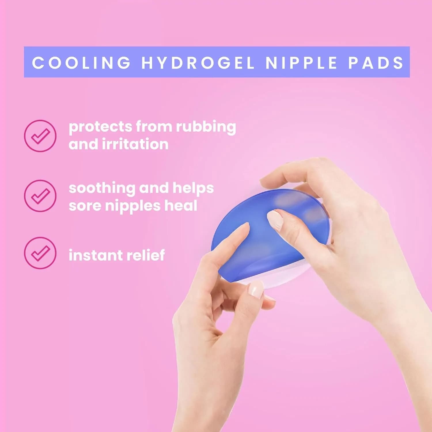 LaVie Mommy Mend Soothing Gel Pads (16 Count) | Instant Cooling Relief for Sore Nipples - view 3