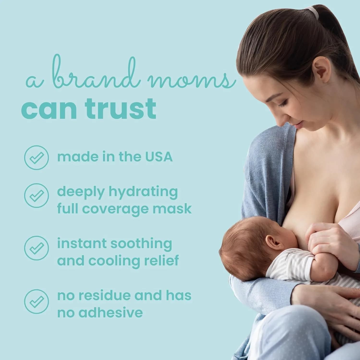 LaVie Mommy Mend Soothing Gel Pads (16 Count) | Instant Cooling Relief for Sore Nipples - view 8