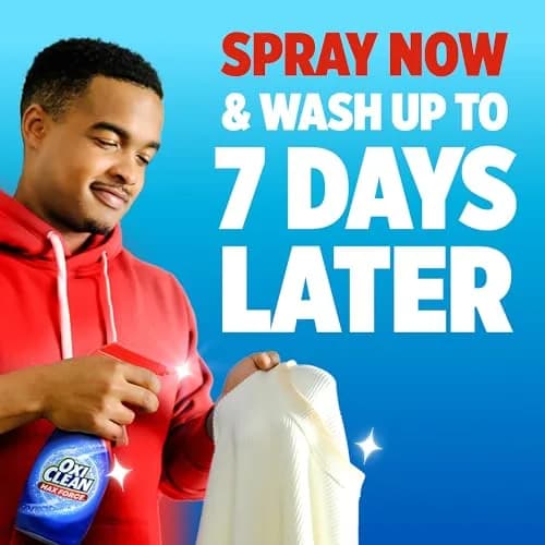 OxiClean Max Force Laundry Stain Remover Spray Refill 1.42 L (48 fl oz) | Tough Dried-In Stains, 5-in-1 Stain Fighters thumbnail 4