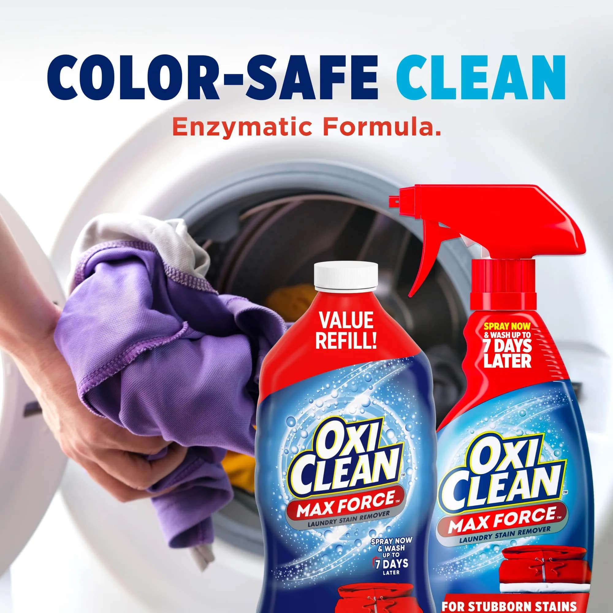 OxiClean Max Force Laundry Stain Remover Spray Refill 1.42 L (48 fl oz) | Tough Dried-In Stains, 5-in-1 Stain Fighters - view 7
