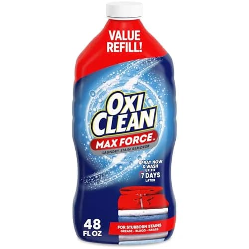 OxiClean Max Force Laundry Stain Remover Spray Refill 1.42 L (48 fl oz) | Tough Dried-In Stains, 5-in-1 Stain Fighters thumbnail 1