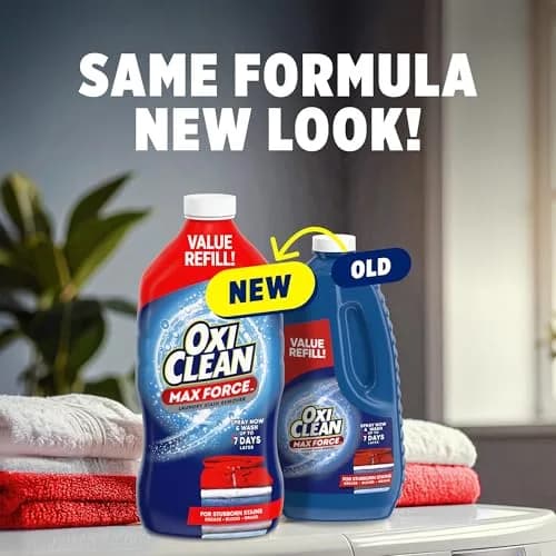 OxiClean Max Force Laundry Stain Remover Spray Refill 1.42 L (48 fl oz) | Tough Dried-In Stains, 5-in-1 Stain Fighters thumbnail 2