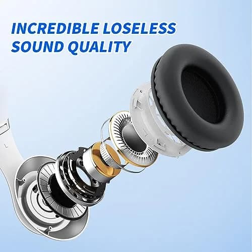 Uliptz Bluetooth Headphones Over Ear, Wireless HiFi Stereo Foldable Headset with 65 Hours Playtime | Bluetooth 6.0 thumbnail 2