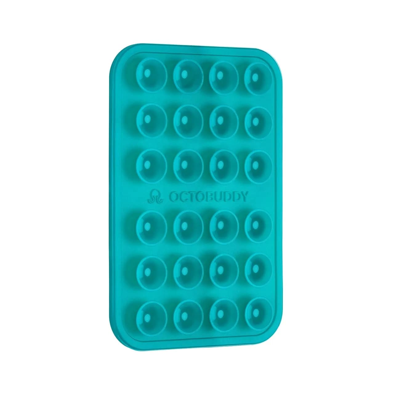 OCTOBUDDY Classic Silicone Suction Phone Case Adhesive Mount Turquoise Regular Size | 24 Suction Cups for Hands-Free Content Creation - main product image